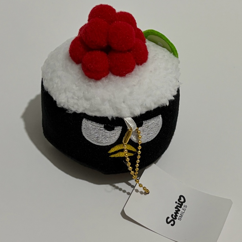 Sanrio Badtz Maru Sushi Roll Plush Keychain